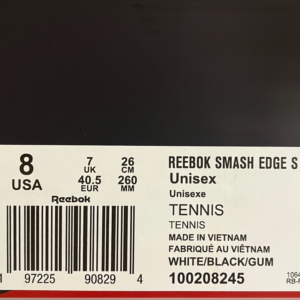 NIB Reebok Smash Edge S - Picture 7 of 7